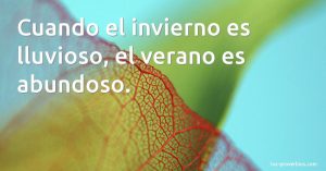 Refranes de invierno y su significado