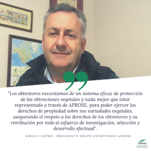 «Desarrollar variedades vegetales mejoradas es una necesidad fundamental de toda empresa productora» Bibian Castro, presidente del grupo de Obtentores de APROSE